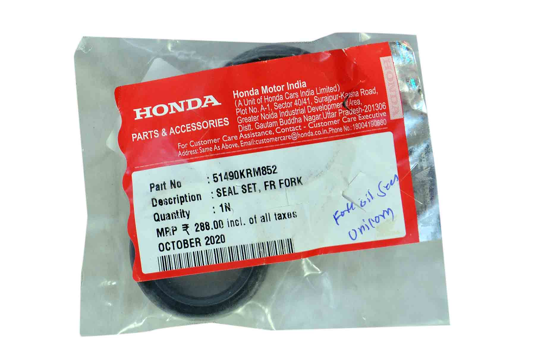 HONDA FORK OIL SEAL UNICORN